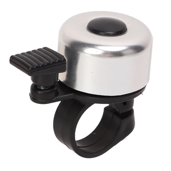 Cykel Säkerhetsklocka Silver Metall Mini Horn Styre Alarm