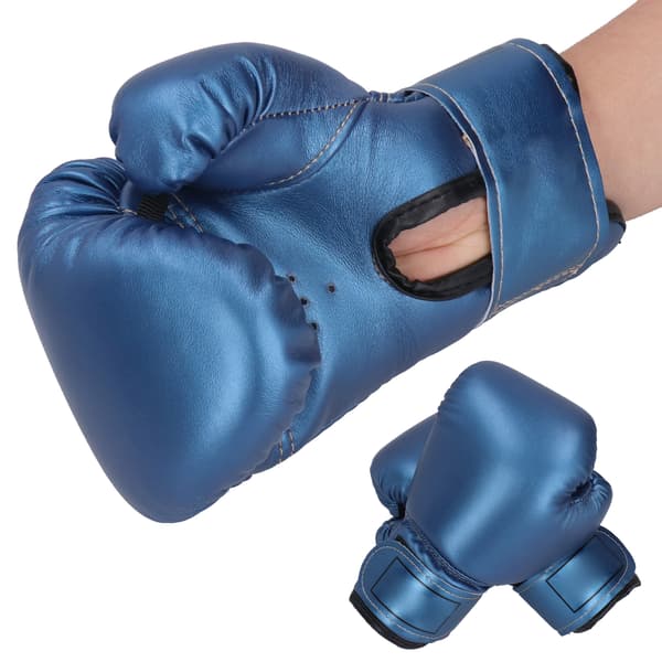 2 st Barn Boxhandskar Träning Fighting Sparring Stansning Kickboxning Handskar Blå