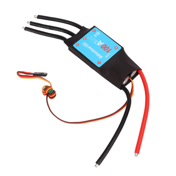 RC Båd Børsteløs ESC 100A med 5V 5A BEC Output Auto Læring Sort