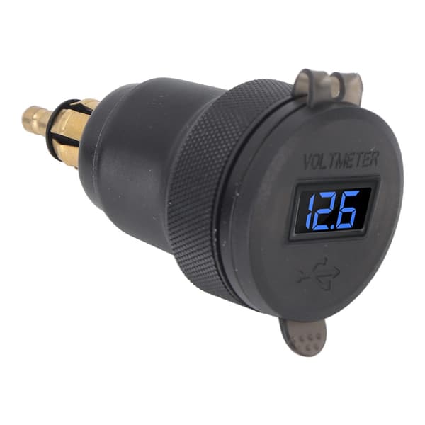 USB Billader QC3.0 PD Port Hurtiglading Strømadapter for 1 2 3-serien DC12 til 24V EU-grensesnitt Blå