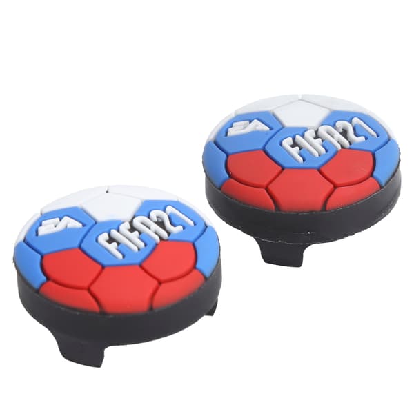PS4 PS5 Controller Udskiftning Rocker Caps Fodbold Blå 1 Par