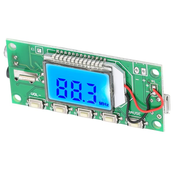 FM Transmitter Modul Digital Stereo Frekvensmodulation med LCD Display 87‑108MHZ 3-5V