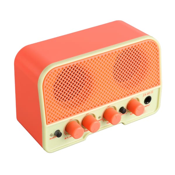 Elgitarrförstärkare Ren Overdrive Dubbla Kanaler AUX Bluetooth för Spel Rosa