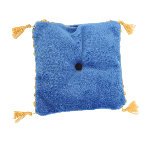 Dockskåp Miniatyr Kudde DIY Lätt Lyx Soffa Säng Tillbehör Docka Sovrum Dekor Blå