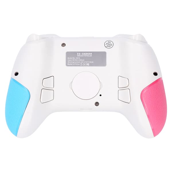 Kablet USB-spillkontroller 4 programmerbare knapper 6-akset sensor konsoll rosa blå