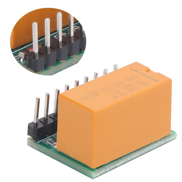 DR21A01DC12V DPDT Ultra Small Double Pole Double Throw Relämodul Automatisk Justering