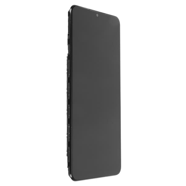 Samsung Galaxy A04s SM A047F 6,5 tommer Digitizer Touch Skærm Samling Hus Ramme Sort