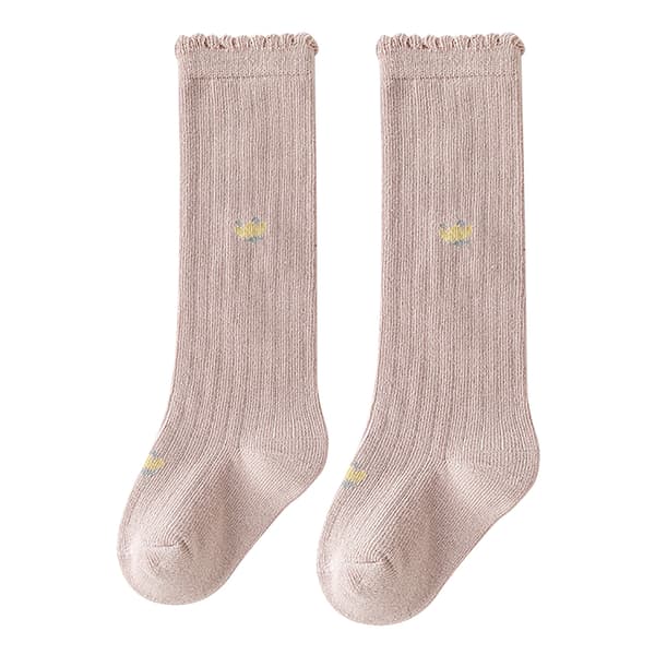 Baby Knæhøje Strømper Pink Bomuld Elastiske Komfortable Lange Strømper til 1-3 År