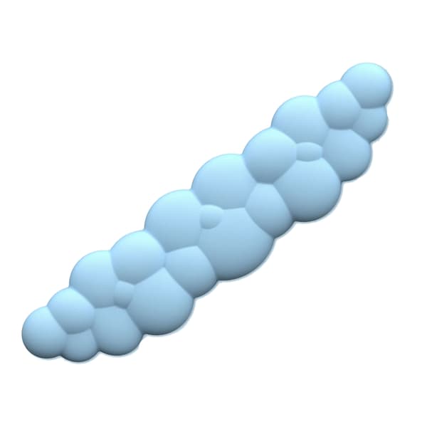 Sky Musematte Håndleddsstøtte Memory Foam Myk Blå Søt Tretthetslindring Forebygger Deformasjon