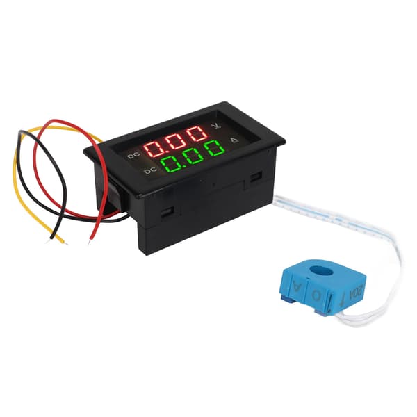 Dobbelt digitalt display 2 i 1 spændingsstrømmåler 300V 20A LED Volt Amp Tester til køretøjer