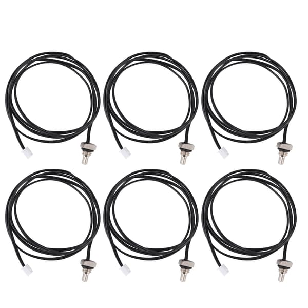 10 stk. NTC Termistor Temperatur Sensor Probe 10K 1M Kabel M8 Gevind Sekskant Hoved