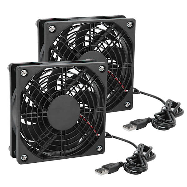 2 STK Ultra Støjsvag 5V USB PC Kabinet Køleventilator Stille Computer Køler Ventilator