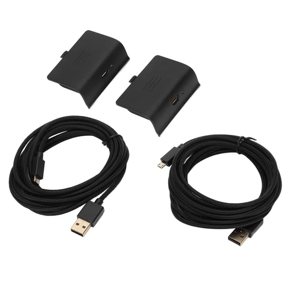 2 stk. Xbox One Controller Batteripakke Genopladeligt Play and Charge Kit med USB-kabel