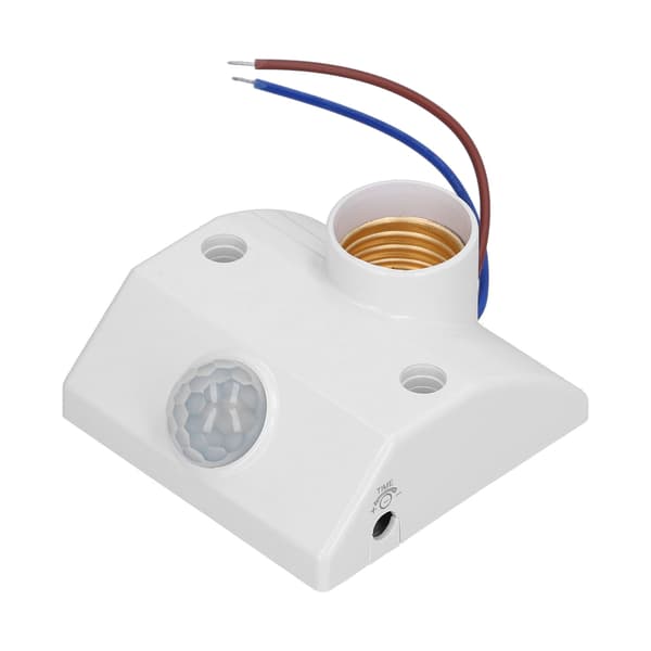 E27 Induktionslampeholder Lavenergi Infrarød Sensor Pæreholder 50W AC 90V til 240V