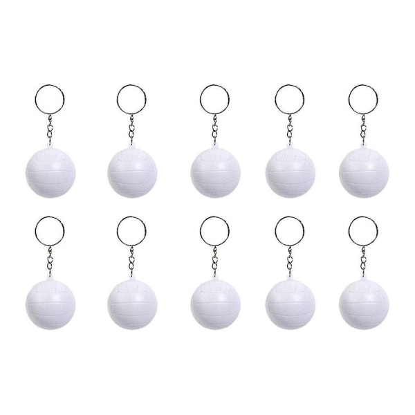 10 st Volleyboll Nyckelringar Snygg nyckelhållare Creative Key Rings Key Ornament