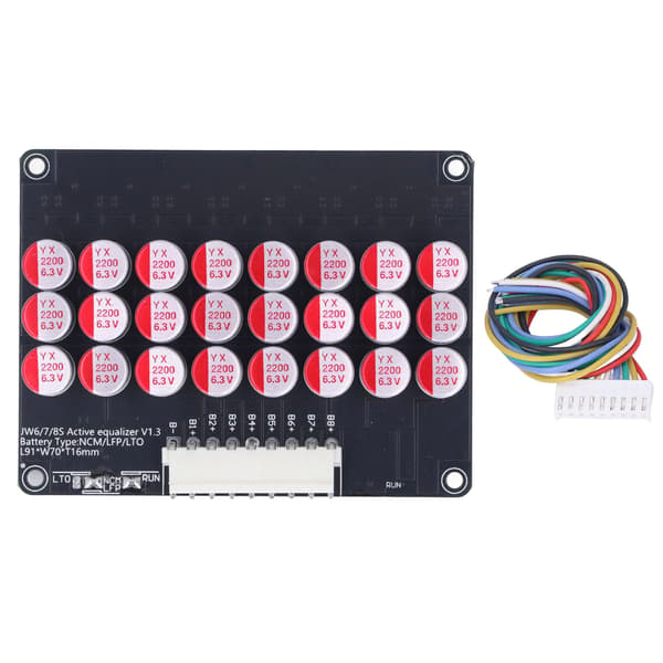 Universal 5A Batteri Aktiv Equalizer Celle Balanseringskort 6-8S LTO LFP LPO NCM