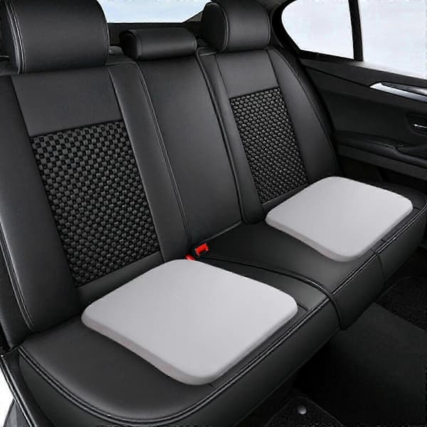 Memory Foam Stolehynde, 45x45cm Himmelblå Skridsikker Sædehynde til Kontorstole og Køretøjer Sky Blue