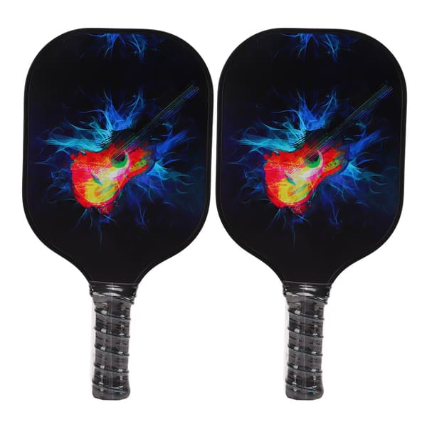 Pickleball Set 2 Racketar 4 Bollar 1 Väska Glasfiber PP Utomhusträning