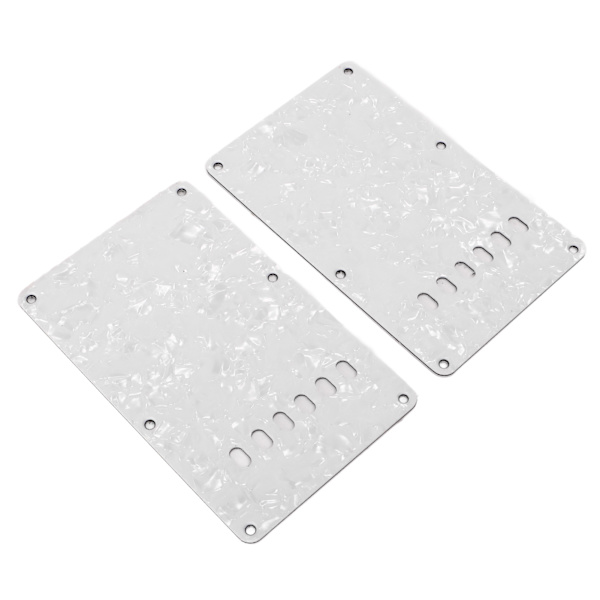 2 st elgitarr bakplåtar med 6 hål PVC-plast gitarrskydd bakplatta ersättning vit