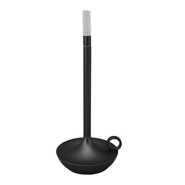 Trådløs Genopladelig LED Bordlampe 3 Niveauer Dæmpbar Lysstyrke Lysform Sort
