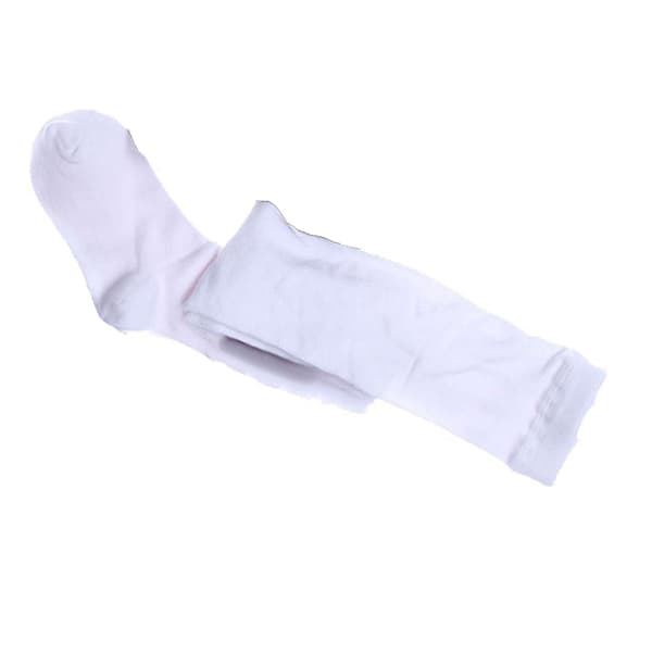 Dansstrumpbyxor för barn, enfärgad, elastiska, bekväma leggings, strumpor, vit, storlek 5-7 år
