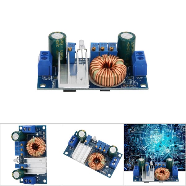DC Step Down Modul 6-36V Inngang 1.25-32V Utgang MPPT Solcelleladepanel