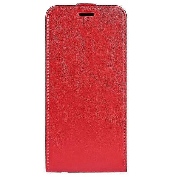 Compatible Case for Motorola Edge 60 Pro 5G with Card Slots Vertical Flip Leather Case Red