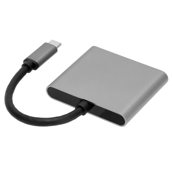 Typ C till HDMI-hubb 2 i 1 dockningsstation 4K-adapter