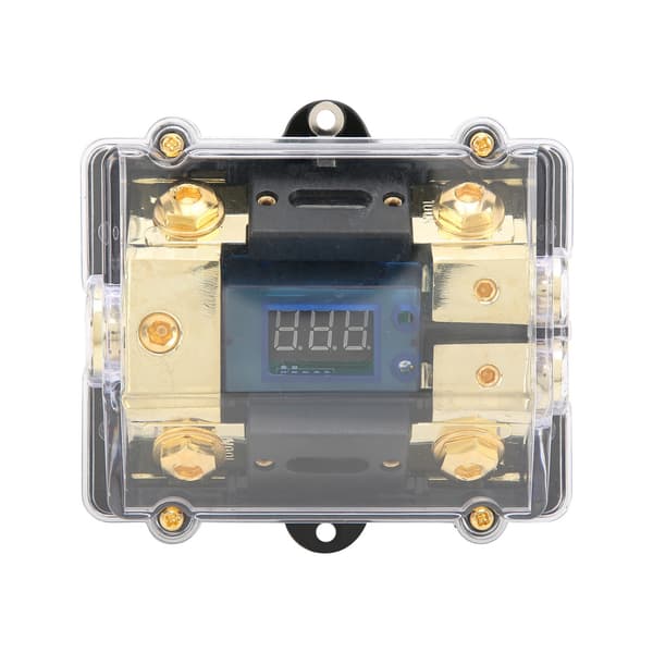Universal Bil Auto Sikringsholder 100A LED Digital 1 ind 2 ud Audio Forstærker
