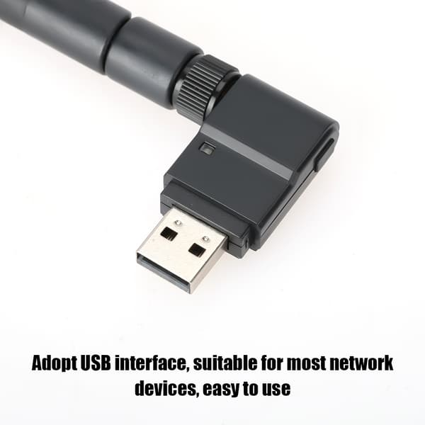 150M USB WiFi trådløs netværksadapter til stationær bærbar computer med højforstærkningsantenne