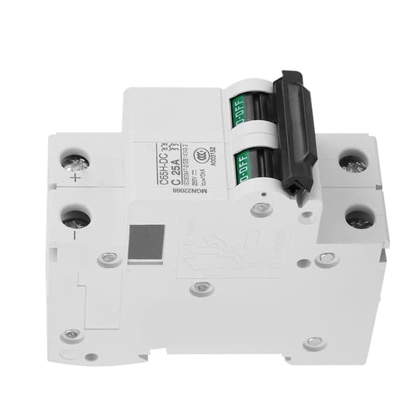 2P 250V lavspennings DC miniatyrbryter for solcellepanelnettverk (25A)