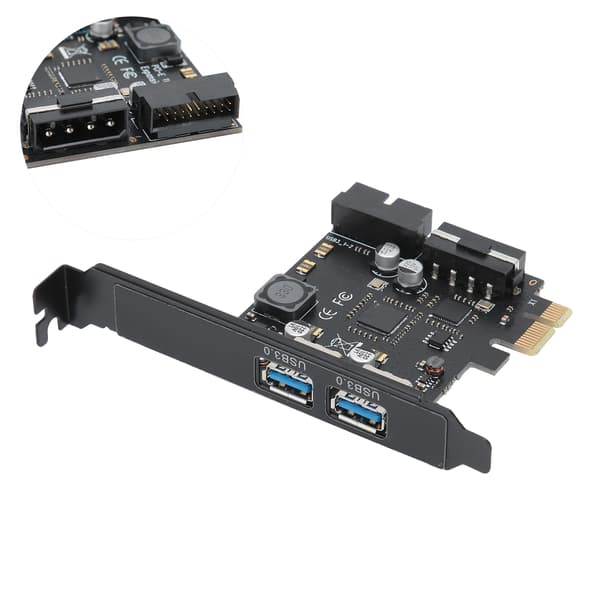STW3002 PCI Express-kort PCIE til USB 3.0 20-pin udvidelseskort til stationær computer