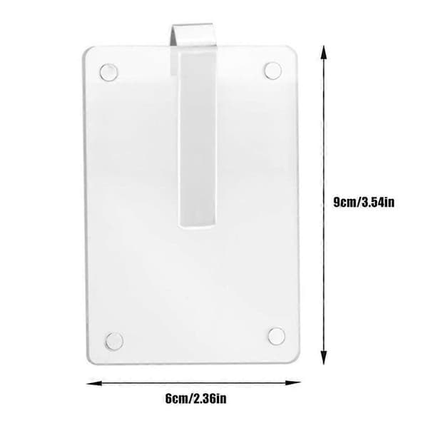 Magnetiska bilvisirfotoklämmor - 2-pack klara akryldisplayramar för familje- och husdjursfoton 2pcs