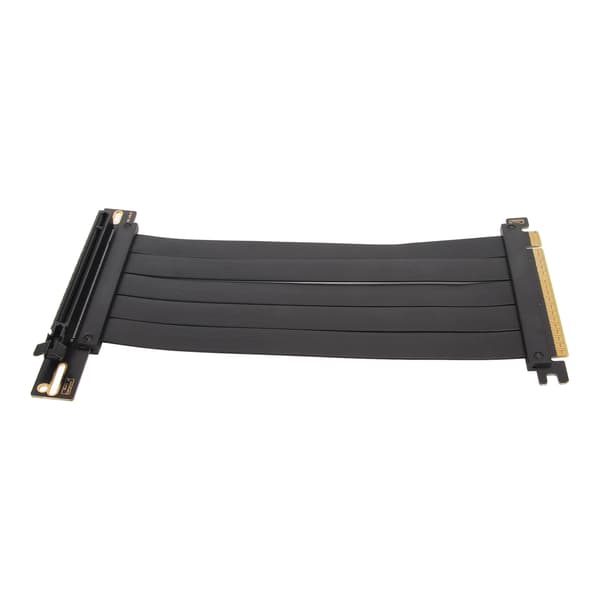 PCIe 4.0 X16 Riser Kabel Høj Hastighed Fleksibel GPU Forlænger 90 Grader til RTX 4090 Sort 30cm 11.8in