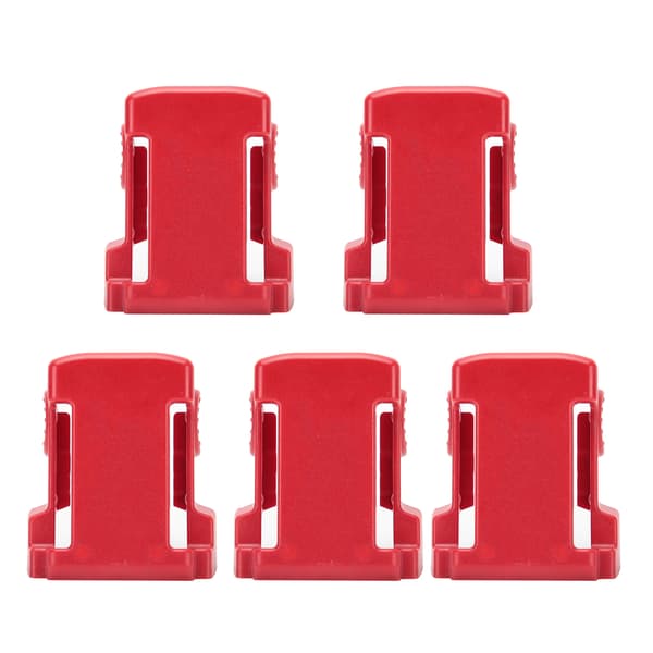 5 stk. Milwaukee M18 Serie Lithium Batteri Spændeholder Tilbehør Rød