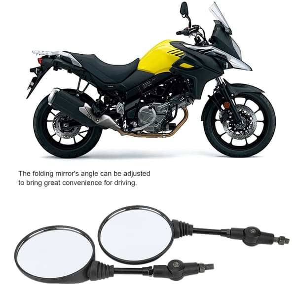Universal foldbart motorcykel bakspejl med 10 mm skruer, passer til Suzuki