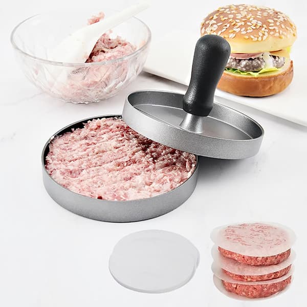46 Inch Round Stainless Steel Hamburger Press Mold Kitchen Grill Tool