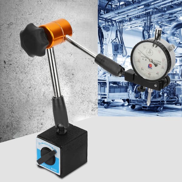 Aluminiumslegering Dial Indicator Magnetisk Fleksibel Base Holder Stativ 380mm