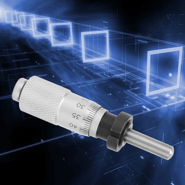 0-13mm Mikrometer Flat Kulehode med Mutter for Finjustering av Nøyaktighetsinstrumenter