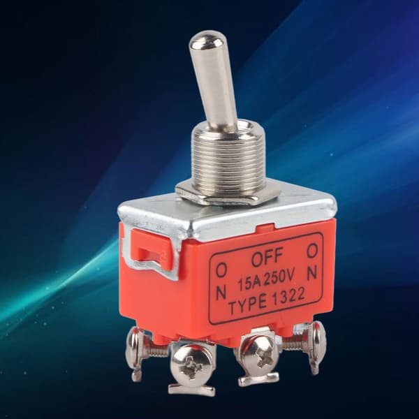 2 stk. DC-motorbryter CW CCW 6-pinners vippebryter 250V 15A