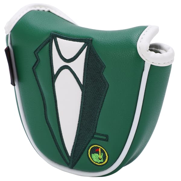 Golf Putter Skydd Grön Broderad Halvcirkel Köskydd