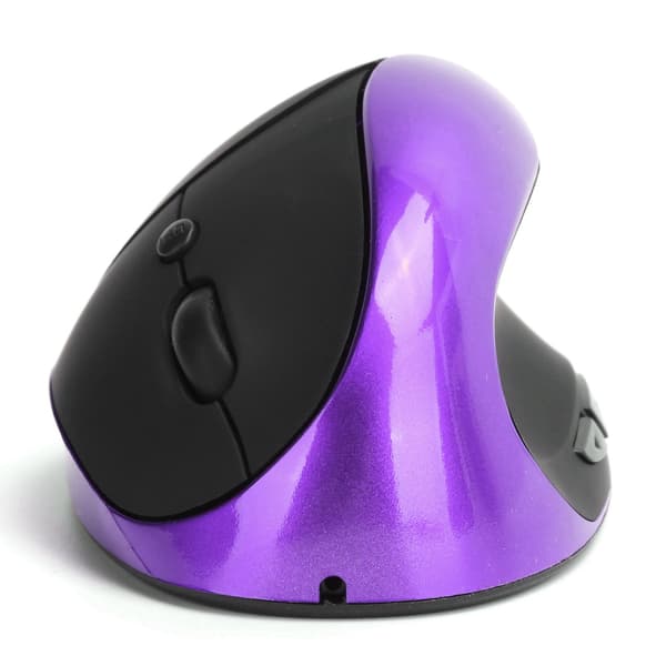 Trådlös Ergonomisk Vertikal Mus 3:e Generationen Högerhandsgrepp Kontor Gaming Dator Mus Lila