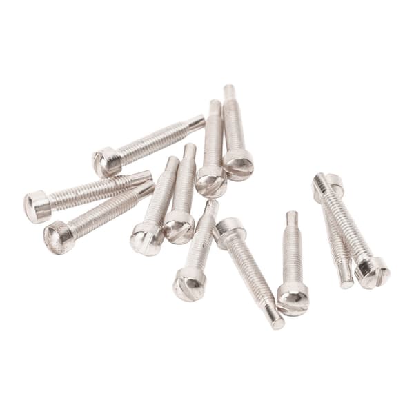 12 stk. guitarhalsmonteringsskruer Humbucker pickup tilbehør basdele hardware sølv