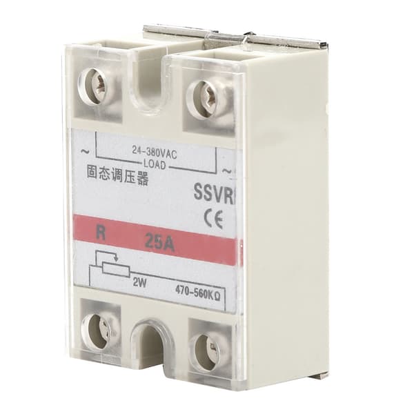 SSVR-25A Solid State Spänningsregulator Enfas Relämodul 24-380VAC Låg Frekvens