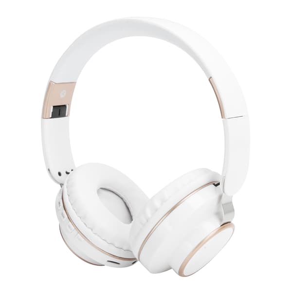 08S Bluetooth 5.0 HiFi Vikbart Gaming Headset Vit Sport Datorhörlur