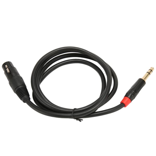 XLR hun til 6,35 mm kabel Lav støj interferensforebyggelse 1/4in lydkabel til mikrofonmixer 1,5 m