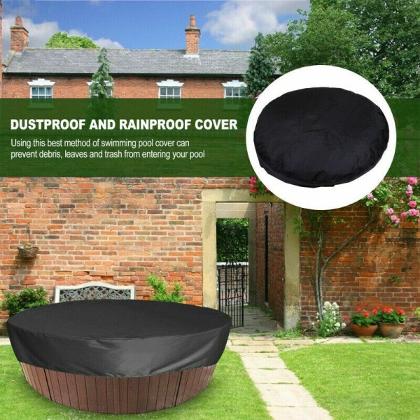 Pyöreä cover Cover (musta 210D 160x90cm)，sisä- ja ulkokalusteiden suojaamiseen