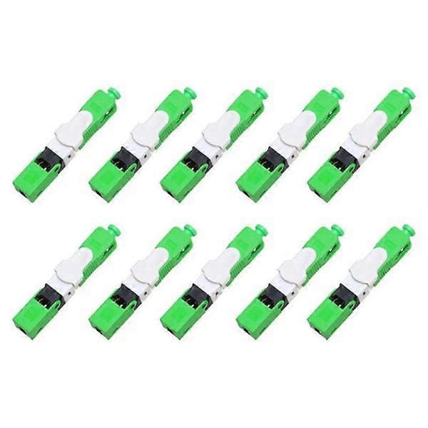 10 st FTTH ESC250D SC// Singelmod Fiberoptisk Snabbkoppling FTTH SM Optisk Snabbkoppling Green