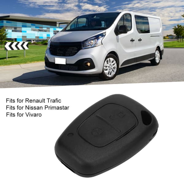 Renault Trafic 2-knapps fjernkontroll nøkkelhus deksel erstatning