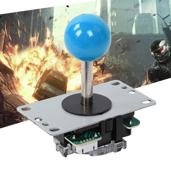 CY-822A DIY Arkadspelsknapp Joystick Enkel Rocker Set för Raspberry Pi PC Spelmaskin Blå